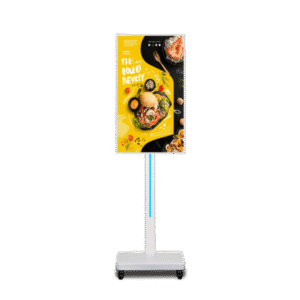 32″ Indoor lithium battery rotating digital signage
