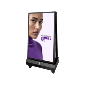55 Inch outdoor Lithium battery double-sided electric poster