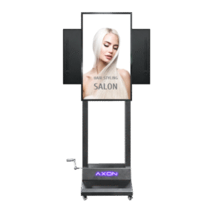 43-Inch Dual-Sided Rotating Screen Window Display